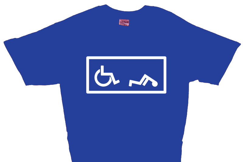 funny offensive t shirts. Handicapped Fall T-Shirt