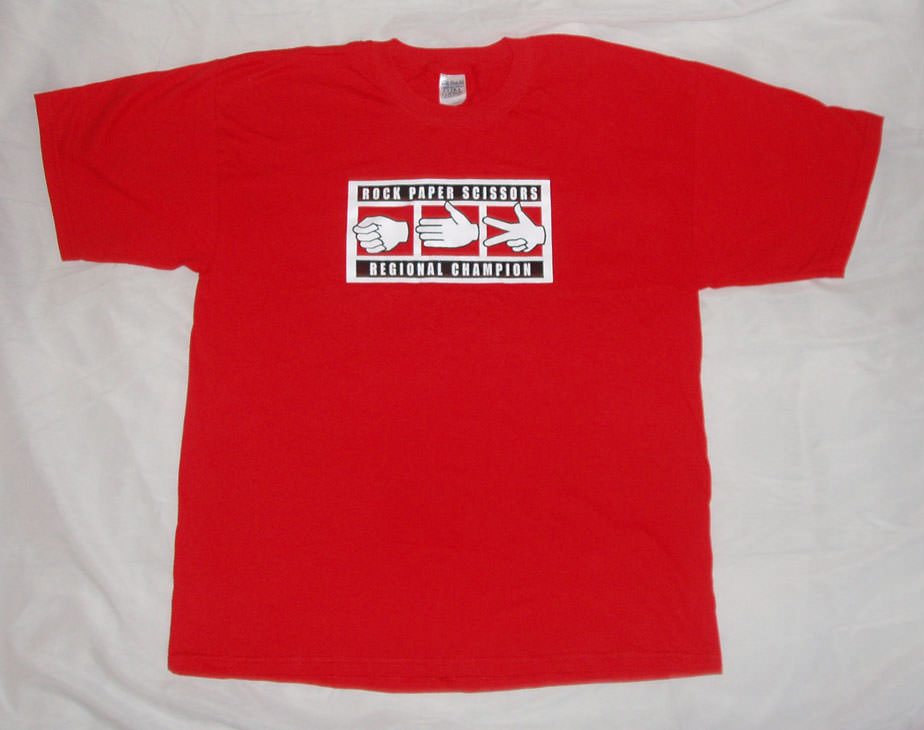 Rock Paper Scissors (RPS) T-Shirt Regional Champion - Funny T-Shirts